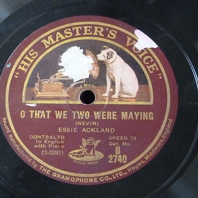 78rpm ESSIE ACKLAND oh that we two were maying / down here