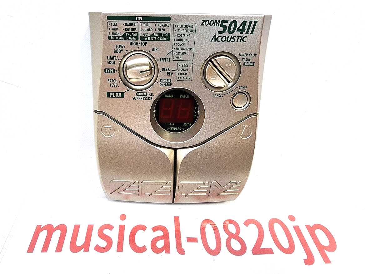 Zoom 504 II Acoustic Guitar Effect Pedal | eBay