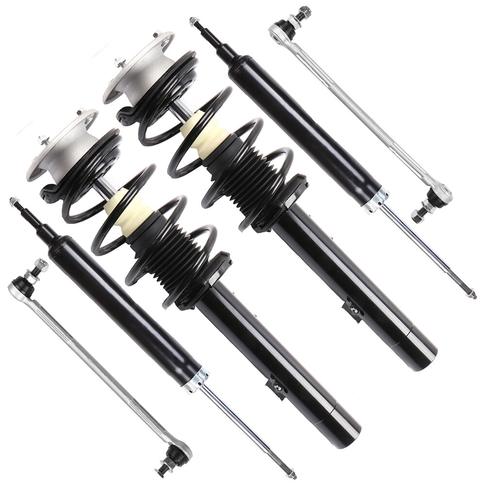 6 Pieces For BMW 328i 335i 128i 135i Front Struts & Rear Shocks & Sway
