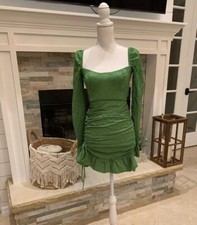 PrettyLittleThing Short Green Dress Size XS