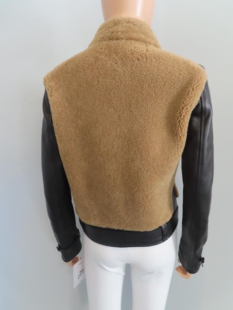 Dior★素敵！Dark Brown Lamb Leather/Shearling Jacket Christian Dior Dark Brown Lamb Leather/Shearling Detail