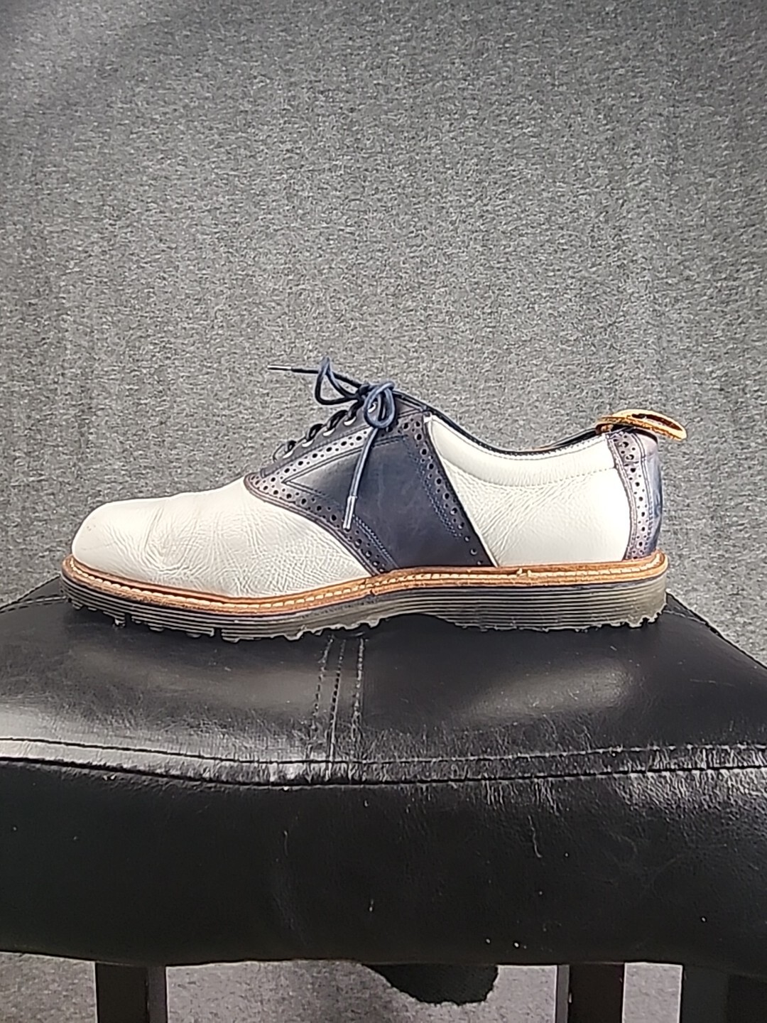 Allen Edmonds Golf Shoes Mens 13 Jack Nicklaus Signature White Blue