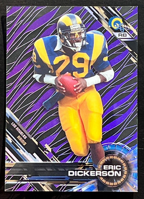 Eric Dickerson 2015 Topps High Tek Purple Rams Card No 9 Rams