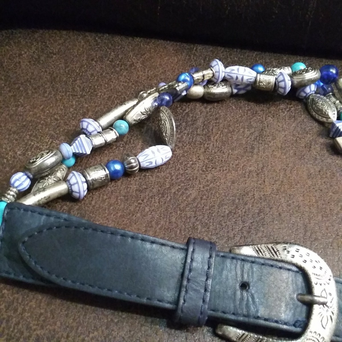 Vintage Women Limited Boho Hippie Festival Beaded Leather  display picture 3