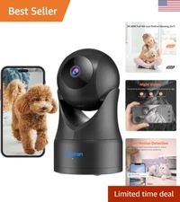 360-Degree Motion Detection Camera with 2-Way Audio & Alexa Compatibility