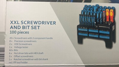 Workzone 100 pcs XXL Screwdriver and Bit Set Australia