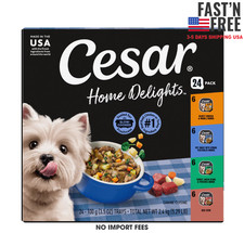 Cesar Home Delights Meat And Poultry Flavors Soft Wet Dog Food Adult, 3.5 Oz