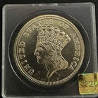 $3 Dollar Indian Princess Head Gold 1854 Hologram American Coin TREASURES