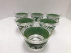 6 Vtg Wedgewood Jasperware Hellenic Green Dessert Fruit Glasses DW775 — photo 10