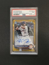 2025 Bowman Chrome 1st Bowman Walker Janek AUTO Gold Lava /50 PSA 9
