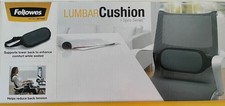 Brand New Fellowes I-Spire Series Lumbar Cushion 2" x 13.38" x 6.06" Black