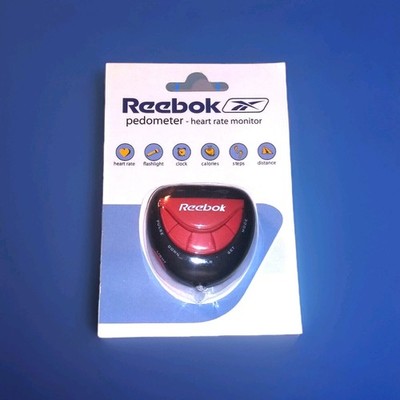 Reebok Fitness Heart Rate Monitor Step Counter Flashlight Belt Clip Clock - NEW
