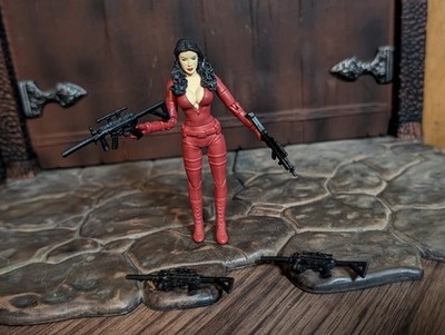 Guru Toyz spylounge.net Sub5 Agent: Annika Red Baroness 1:18 Figure 3 & 3/4ths