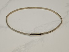 Vintage Stretch SNAKE CHAIN BELT Gold Tone Metal 32"