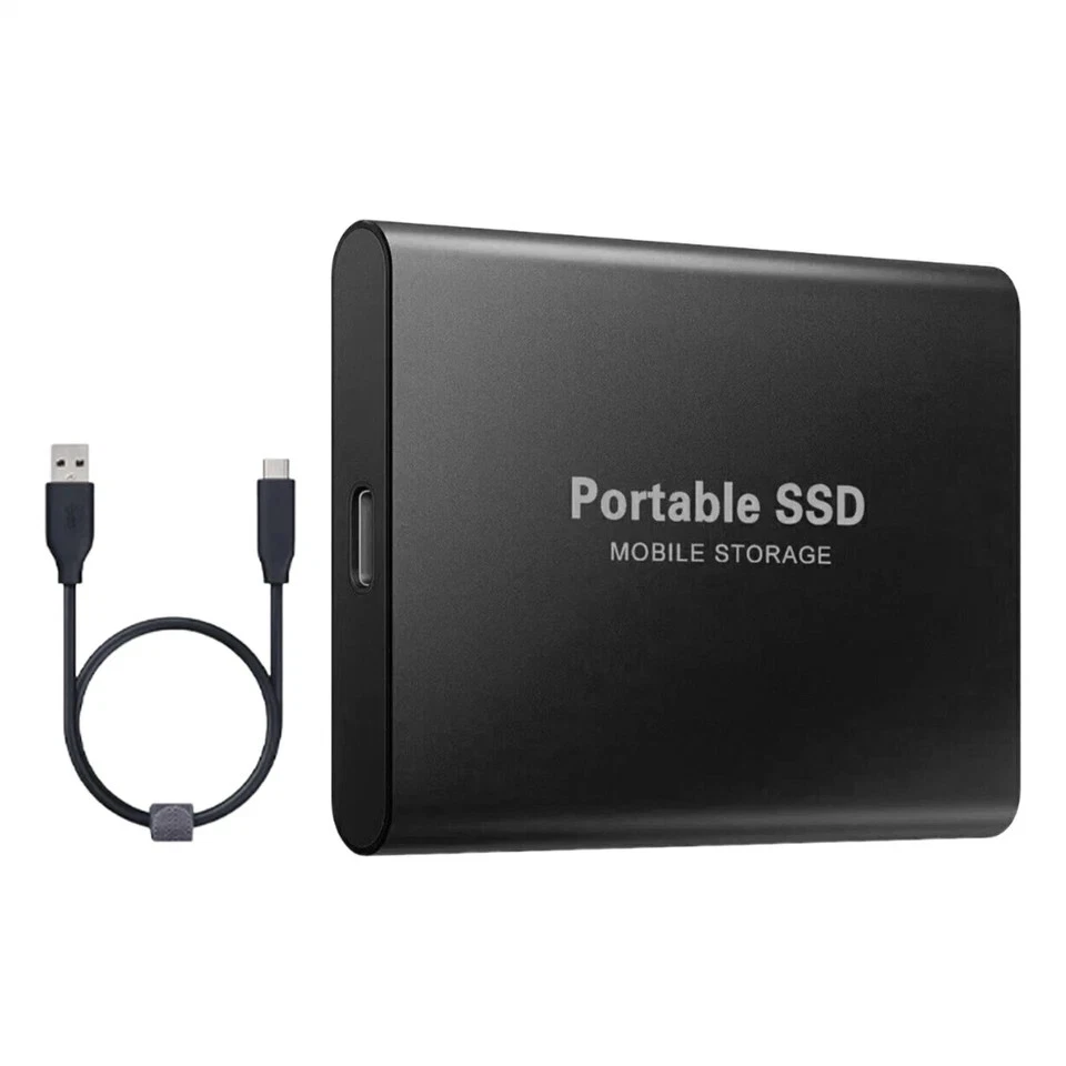 2 TB externe Festplatte SSD Disk Speicher USB 3.0 HDD für PC Laptop Telefon - Bild 2 von 4