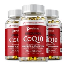 Ubiquinol CoQ10 100mg - Heart Health, Antioxidant, Blood Pressure Balance