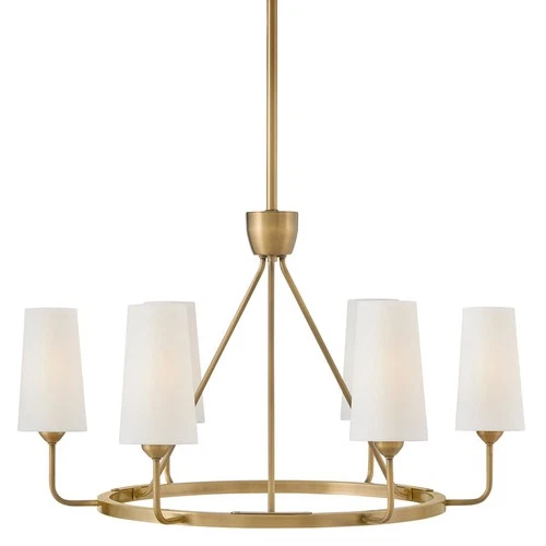 Hinkley Lighting 45006 Lewis 6 Light 29"W Ring Chandelier - Brass - Picture 1 of 3