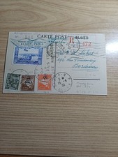 Algeria 1930 Illustrated Postcard I Flight Algiers Paris X Expo Afrique Du Nord 
