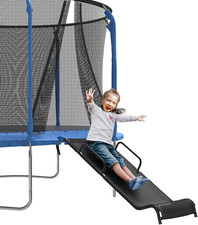 Universal Trampoline Slide 60"  20" Slide with 2 Iron Plasticized Handles Buffe