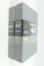 Ampex DAT Digital Audio Tape Case, Set of 2 - New, Free Shipping