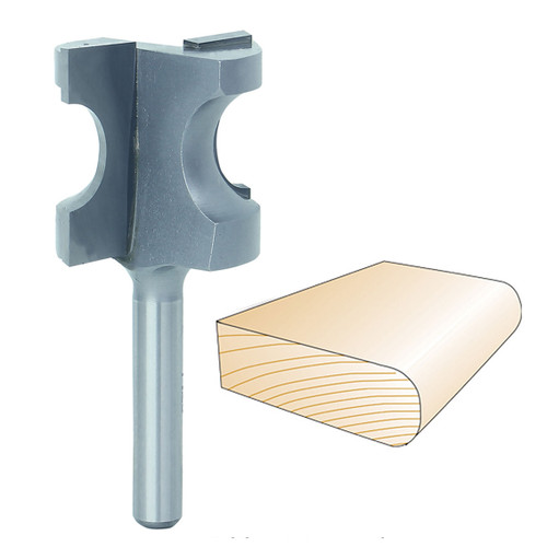 Whiteside Bull Nose Bit 1/4 in. SH x 1/4 in. R x 1/2 in. CD 1428