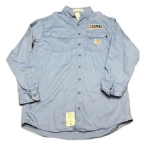 Carhartt Force FR Cat 2 Long Sleeve Shirt Button Up. Mens L