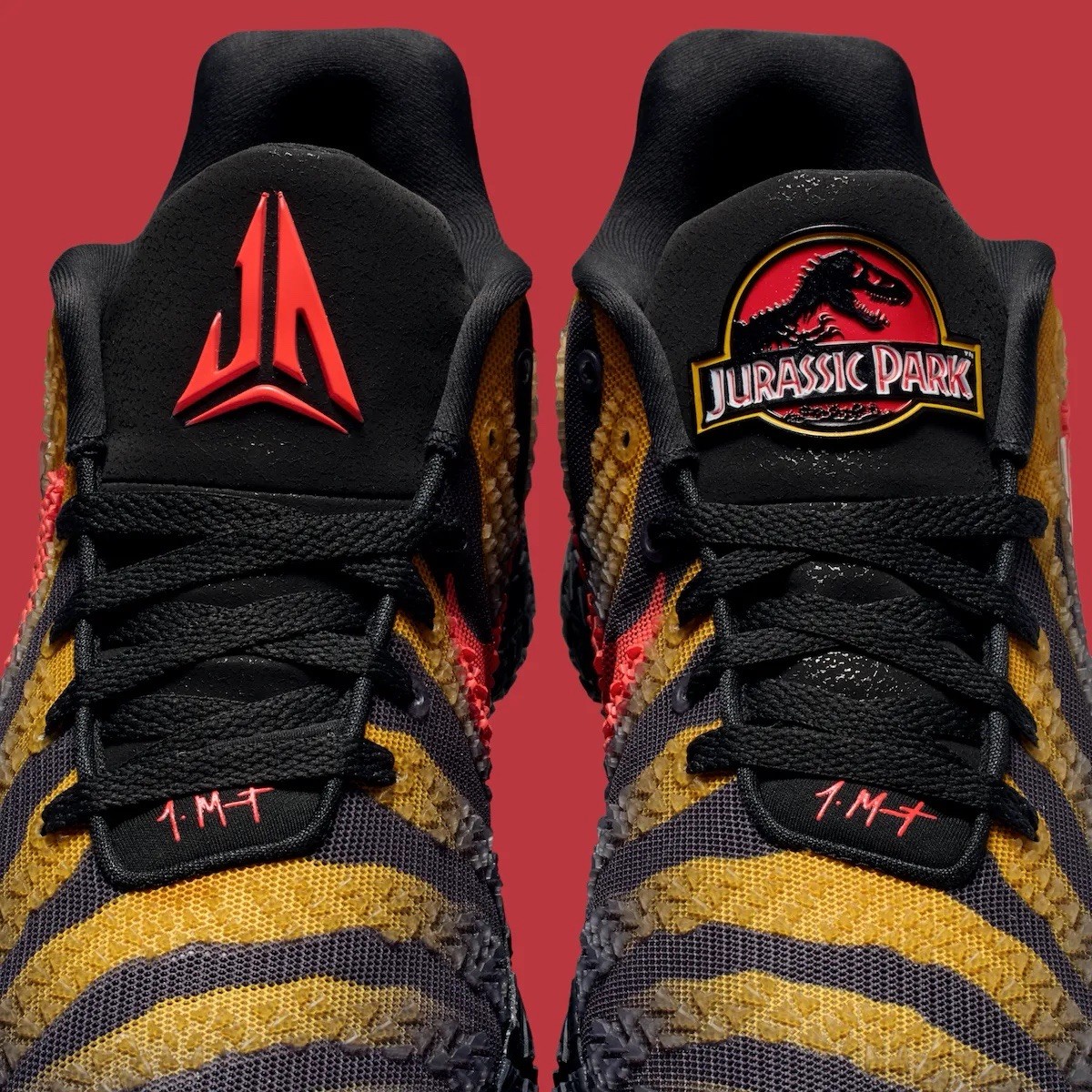 Nike Ja 3 Anthracite Jurassic Park IU7240 001 Size 8 Morant Jurassic World Dino jurassic-park-nike-ja-3-raptor  main image 3