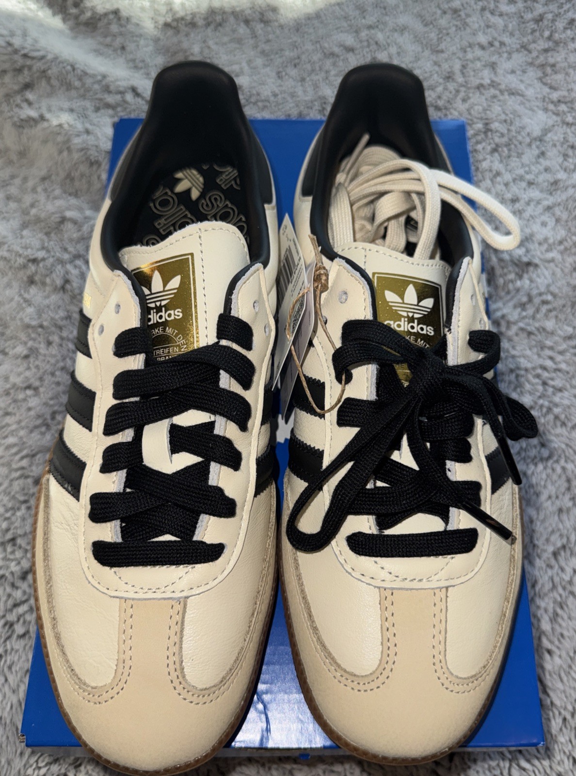 Brand New Size 8.5 - Adidas Samba OG Cream White Sand Strata W