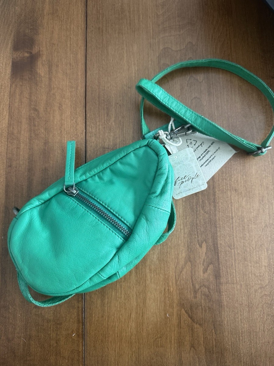 Free People Coffee Date Mini Teardrop Shape Crossbody Bag NWT