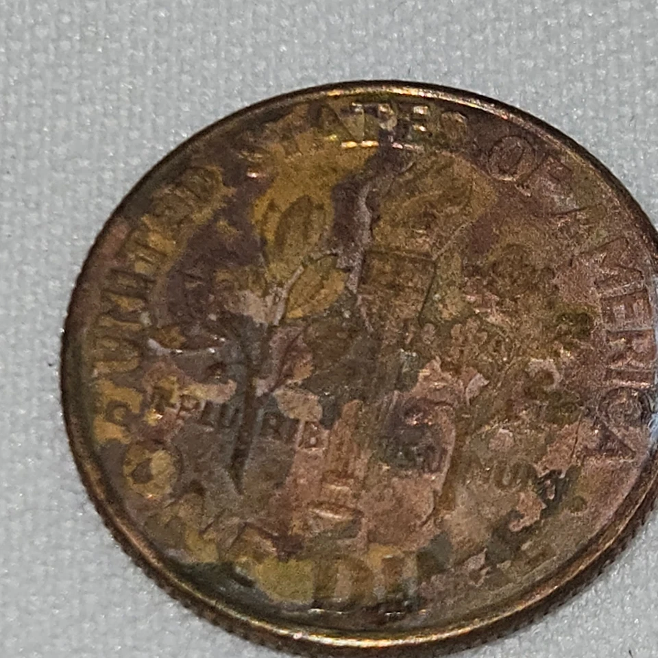 Roosevelt Copper Dime Error 1999 D 2.2g - Image 3 of 4