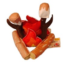 Plush Campfire Set Kids Pretend Play Camping Toy S'mores Logs Marshmallows New
