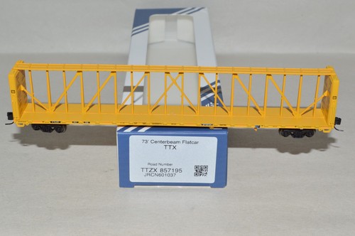 Tren remolque Jackson Railcar TTX TTZX escala N 73' viga central vagón plano 857195 | Condition: New