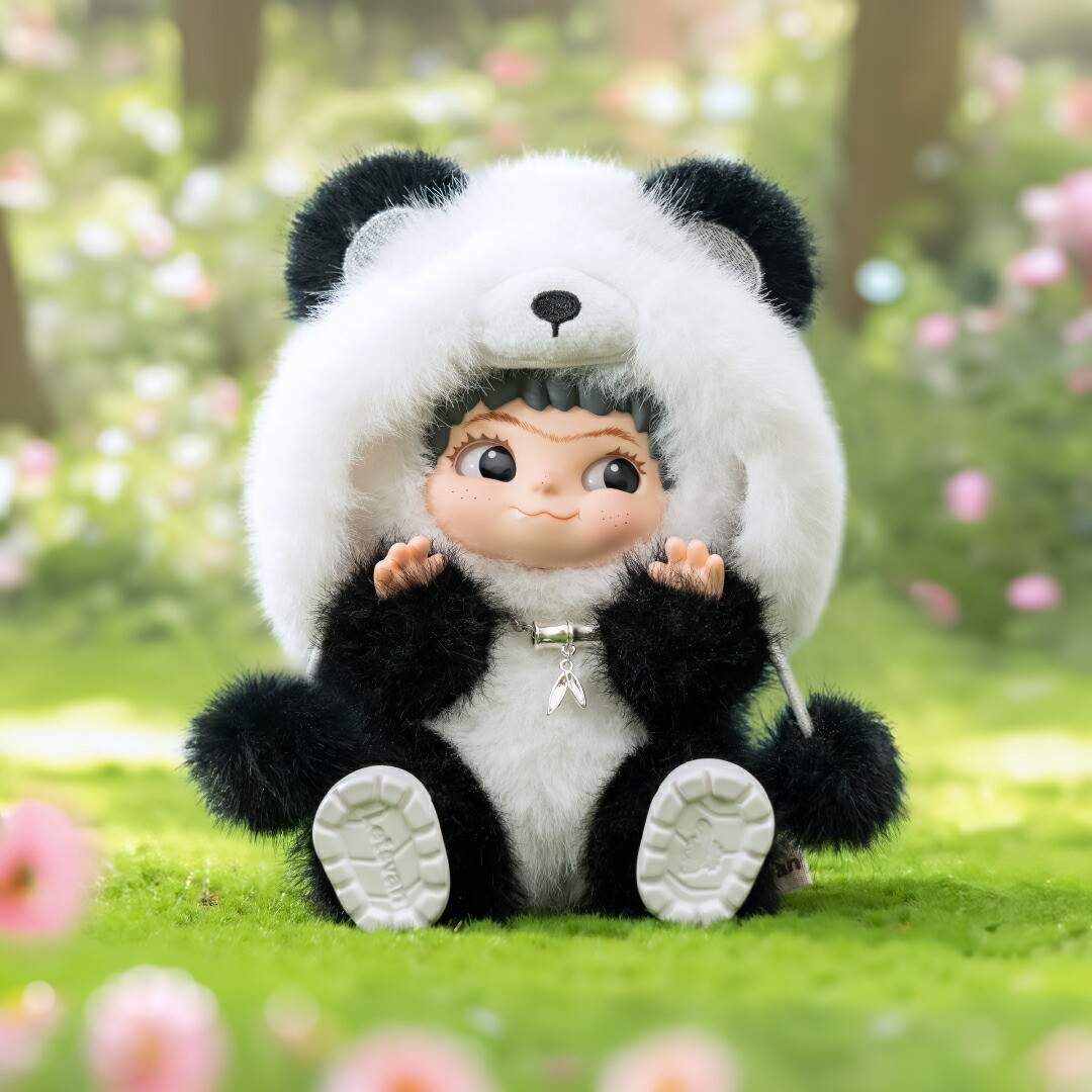 Hassy Top-in Wakuku Panda Plush Mascot Keychain