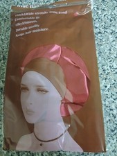 2 Wide-Band Satin Bonnet Caps