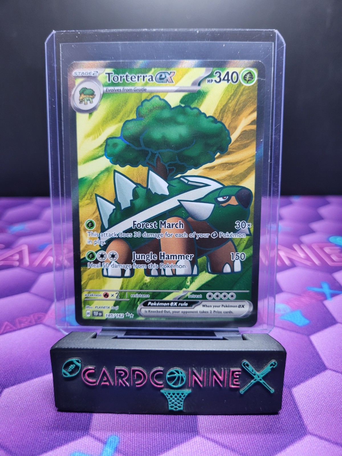 Temporal Forces Pokemon Torterra EX Holo Ultra Rare 185/162