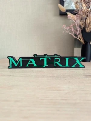 The Matrix Logo Décoratif Keanu Reeves 23cm - Photo 1/4