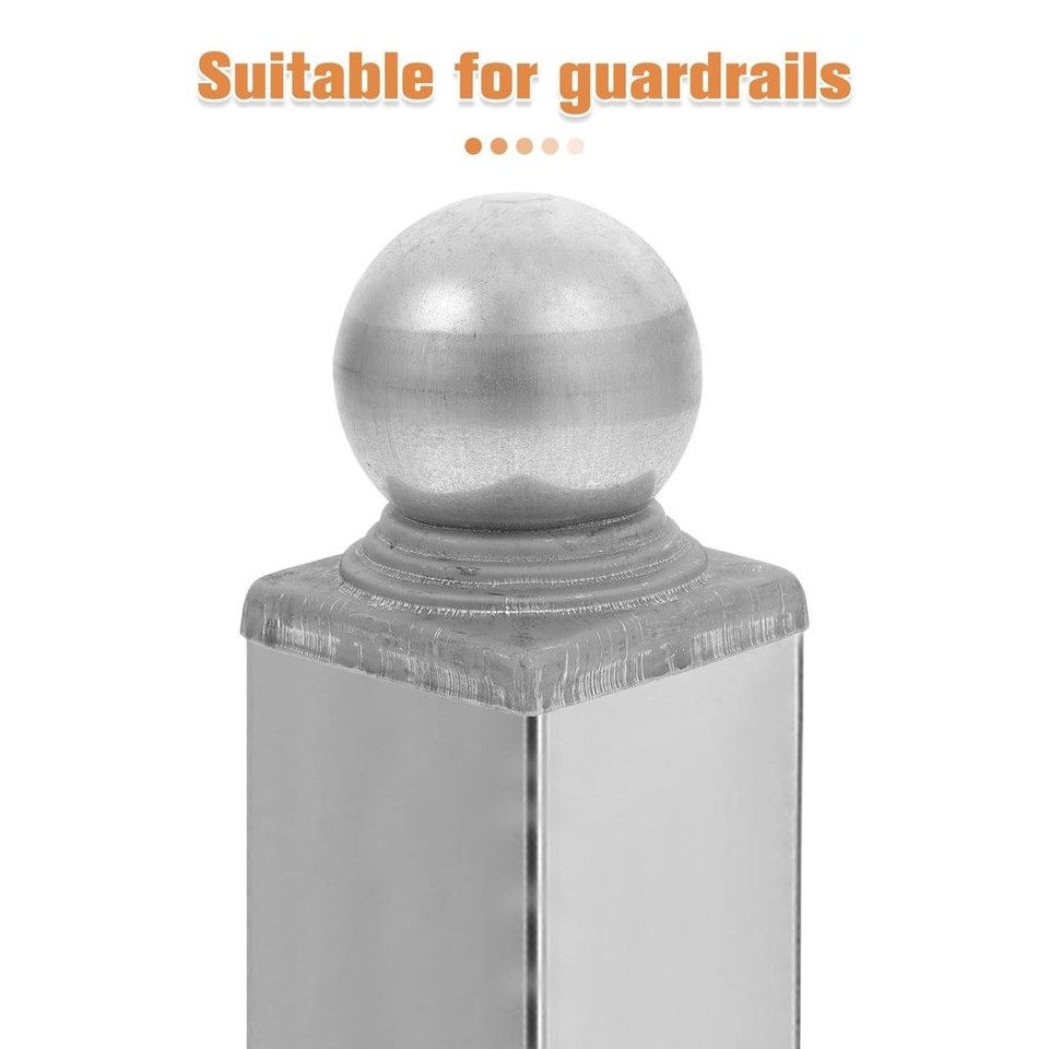 Steel Fence Post Cap Black Elegant Design Easy Install Outdoor 1 Pack ...