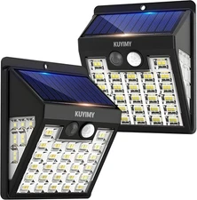 72 LED Motion Sensor Wall Light, IP65 Waterproof and 3 Lighting Modes, Solar Pow