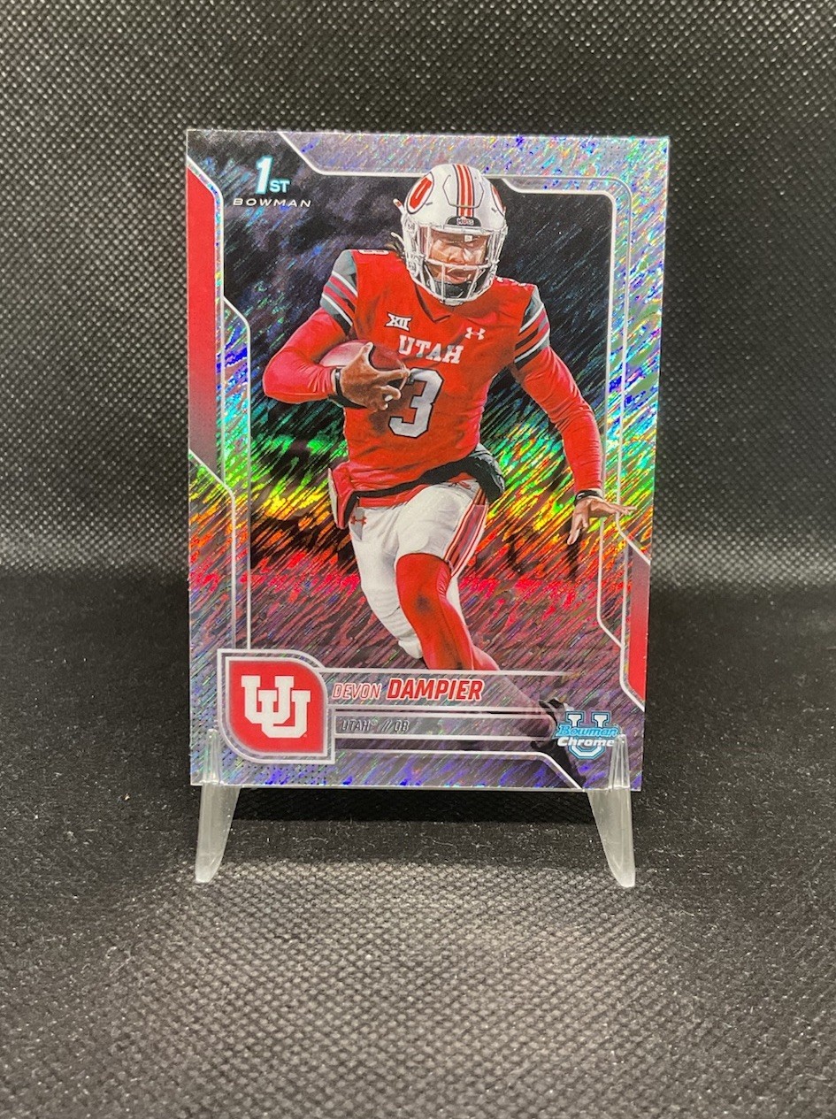 2025 Bowman Chrome University DEVON DAMPIER Shimmer Refractor 1st #3