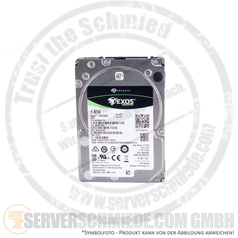1,8TB 10k 2,5" SFF SAS 12G HDD Seagate Exos ST1800MM0129 Enterprise 24/7 +NEW+ - Bild 4 von 4