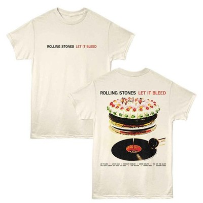 Rolling Stones Let It Bleed 69 T-Shirt Off-White 2-seitiger Print Herren