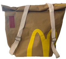 Classic Retro 90s Y2K McDonald’s Paper Bag Canvas Backpack Rucksack Purse