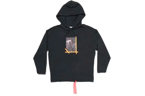 Felpa con cappuccio Virgil Abloh MCA Figure of Speech Off White Caravaggio nera oversize