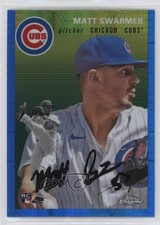 2023 Topps Chrome Platinum Anniversary Blue Prism Refractor Matt Swarmer 0i4k