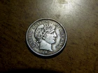 Nice High Grade XF/AU 1904 Barber Silver Dime B15