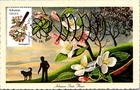 Dr Jim Stamps 20C Arkansas State Bird & Flower First Day Issue Postcard