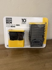 10 Pack Greenmade Mini Bins with Lids Stackable Storage Bins for Organizing