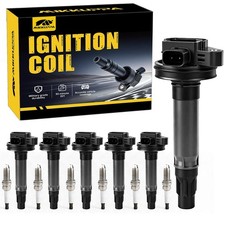 MIKKUPPA UF553 Ignition Coil Packs and Iridium Spark Plug Replacement for 200...