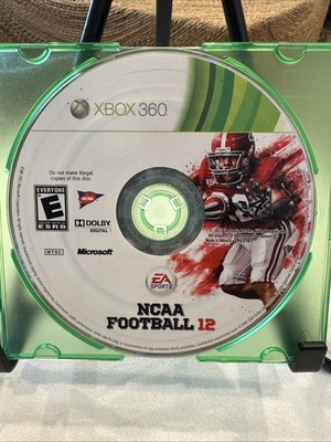 NCAA Football 12 (Microsoft Xbox 360, 2011) Disc Only! Works Great! Ships FREE!