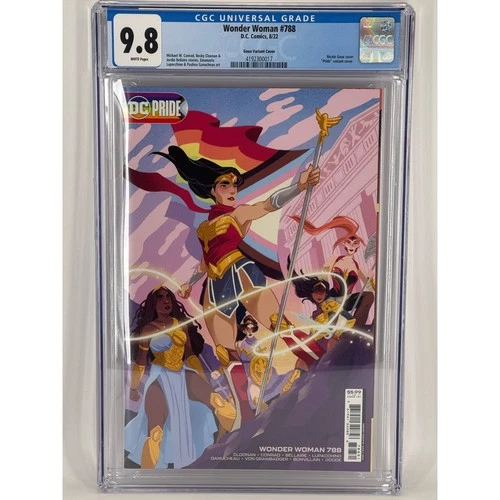 WONDER WOMAN #788 Nicole Goux “Pride” Variant. High-Grade 9.8 CGC. DC Comic Book